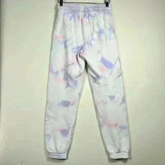 ARITZIA Tie Dye Jogger Sweatpants White Purple Pink Drawstring Lounge Women XS - Picture 4 of 9